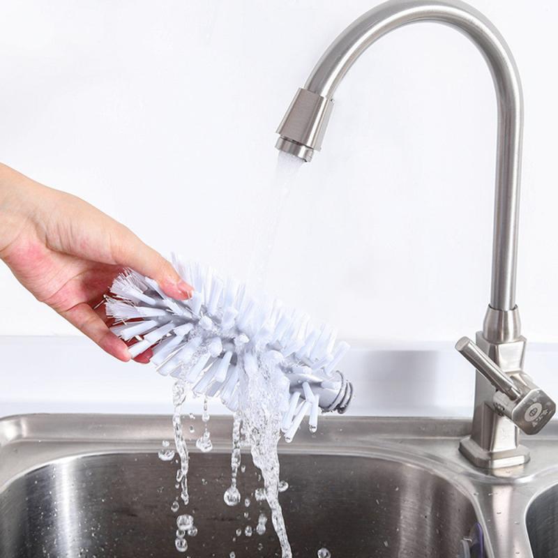 Glass Bottle Cleaning Suction Cup Brush