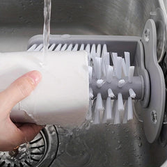 Glass Bottle Cleaning Suction Cup Brush
