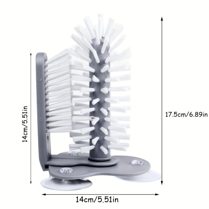 Glass Bottle Cleaning Suction Cup Brush
