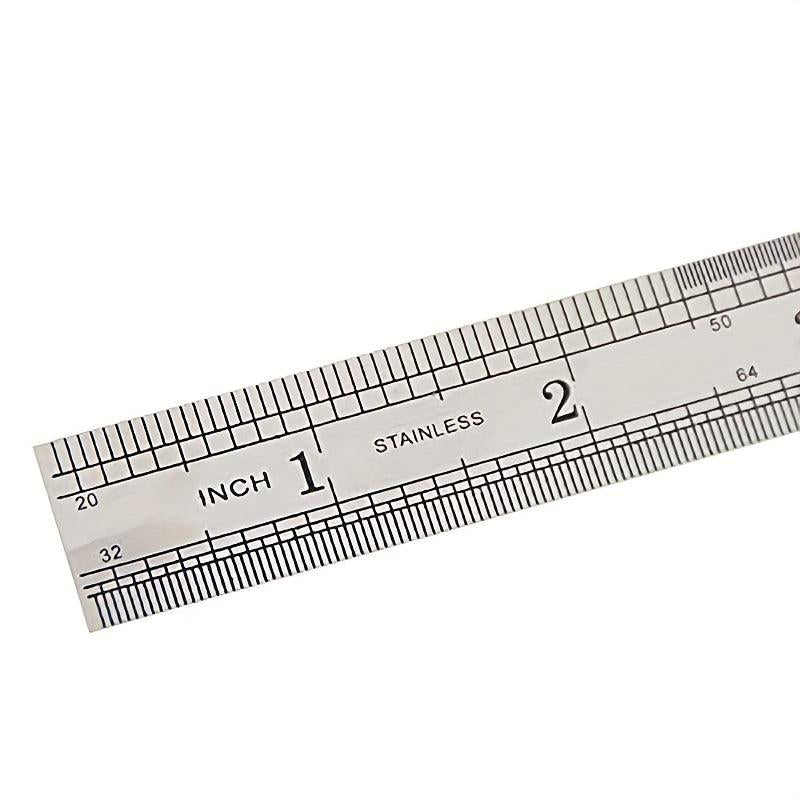 6 Inch Stainless Steel Straight Ruler Precision Double Sided Drafting Metal Rule