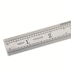 6 Inch Stainless Steel Straight Ruler Precision Double Sided Drafting Metal Rule