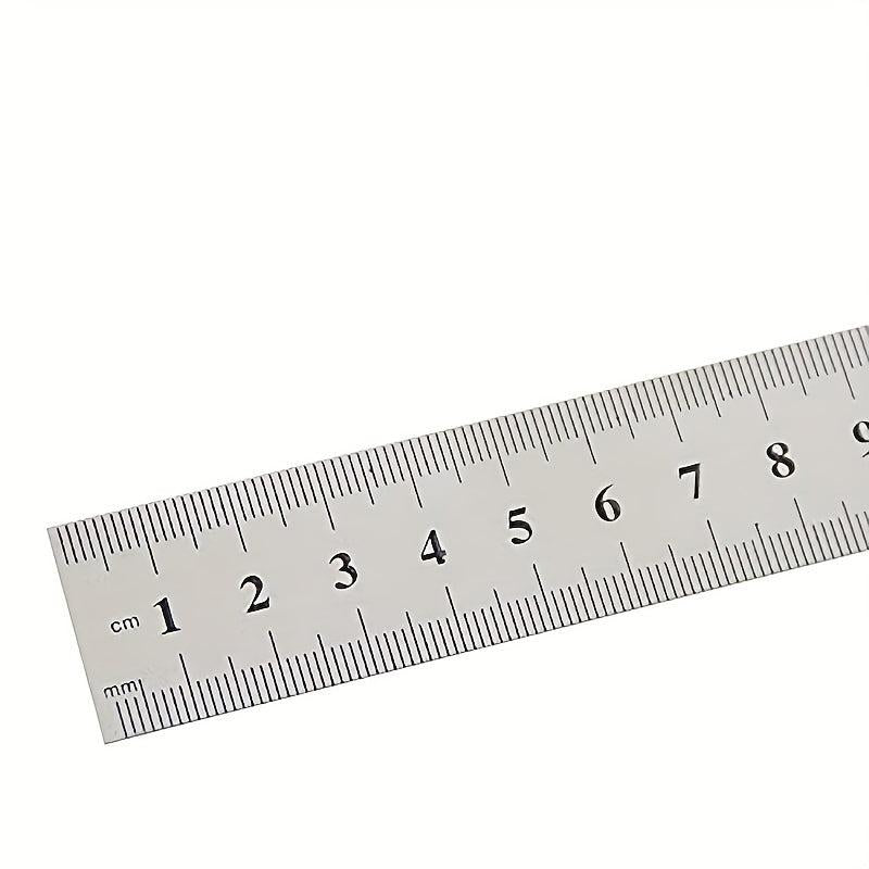 6 Inch Stainless Steel Straight Ruler Precision Double Sided Drafting Metal Rule