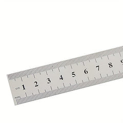 6 Inch Stainless Steel Straight Ruler Precision Double Sided Drafting Metal Rule
