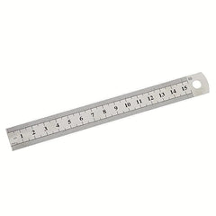 6 Inch Stainless Steel Straight Ruler Precision Double Sided Drafting Metal Rule