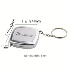 Compact Mini Tape Measure 2 Meters Small Keychain Steel Pocket Tool