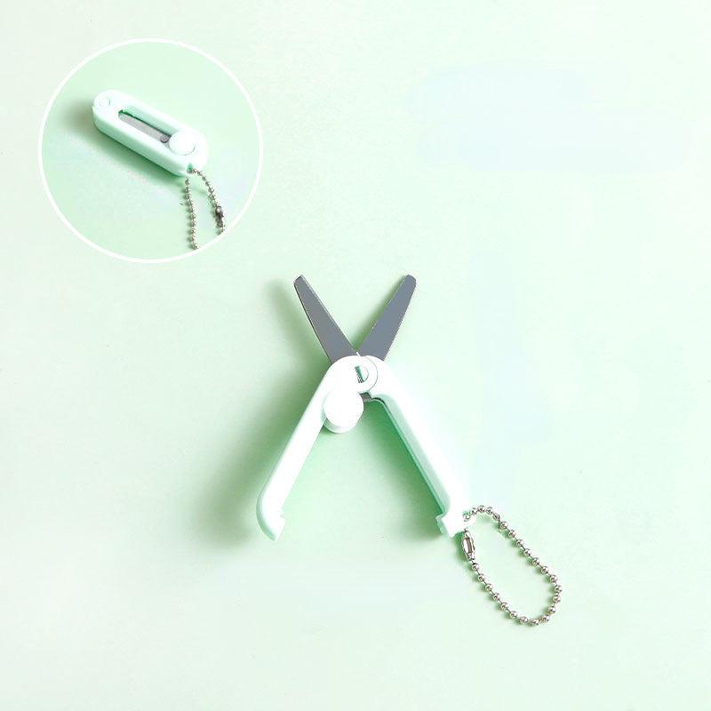 Mini Telescopic Scissors with Key Chain, Crafting, Sewing, Portable