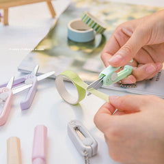 Mini Telescopic Scissors with Key Chain, Crafting, Sewing, Portable