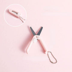 Mini Telescopic Scissors with Key Chain, Crafting, Sewing, Portable