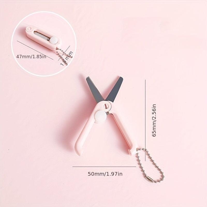 Mini Telescopic Folding Scissors - Choose from Five Colors