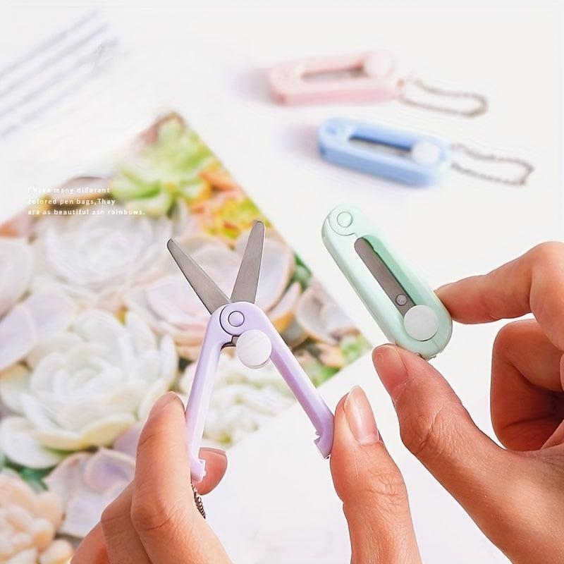 Mini Telescopic Folding Scissors - Choose from Five Colors