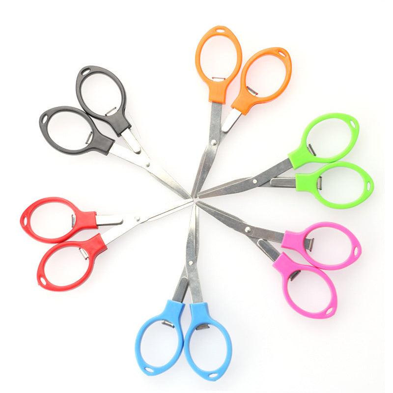Folding Mini Scissor Glasses Shaped Scissor For Travel Camping Fishing