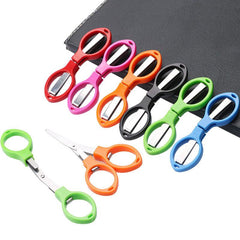 Folding Mini Scissor Glasses Shaped Scissor For Travel Camping Fishing
