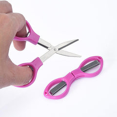 Folding Mini Scissor Glasses Shaped Scissor For Travel Camping Fishing
