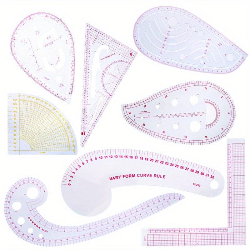 8 Style Ruler Set French Curve Sewing Tool for Dressmaking Clothing Designing