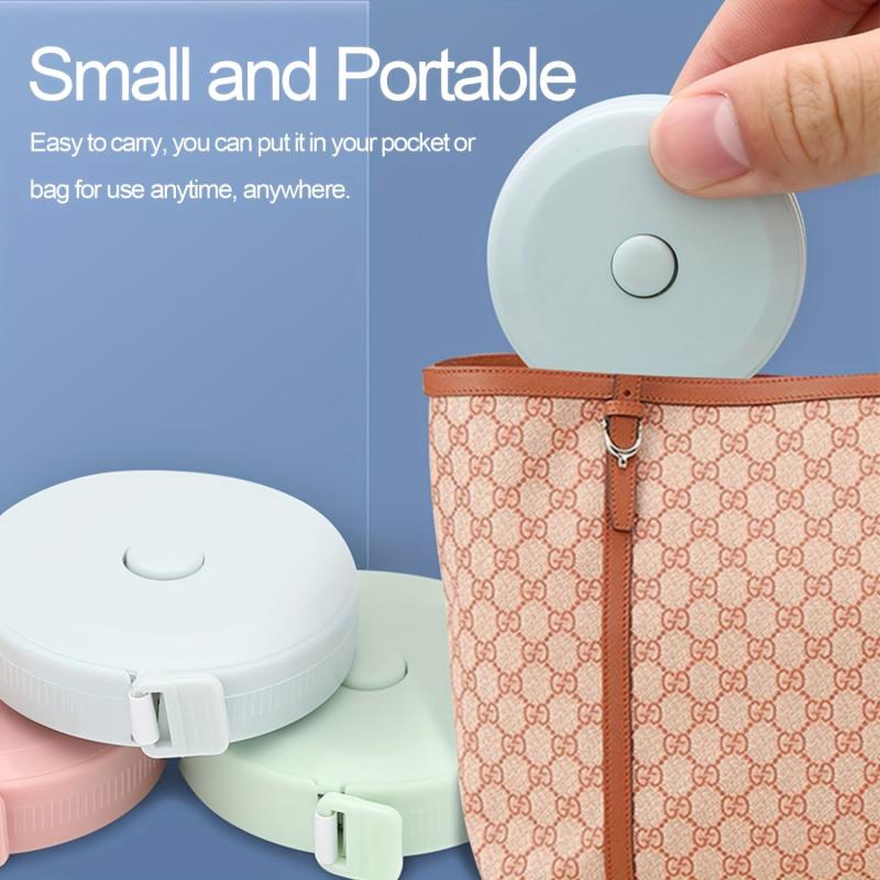 4Pack Retractable Fabric Soft Tape Measure 60in Body Measuring Waist Clothes Sew