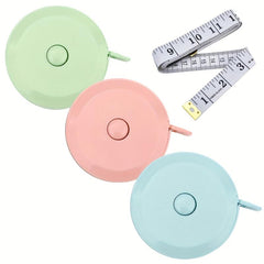 4Pack Retractable Fabric Soft Tape Measure 60in Body Measuring Waist Clothes Sew
