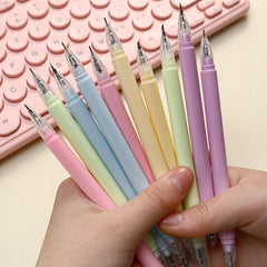 Dual-Ended Gel Pen with Paper Cutter Engraving Tool