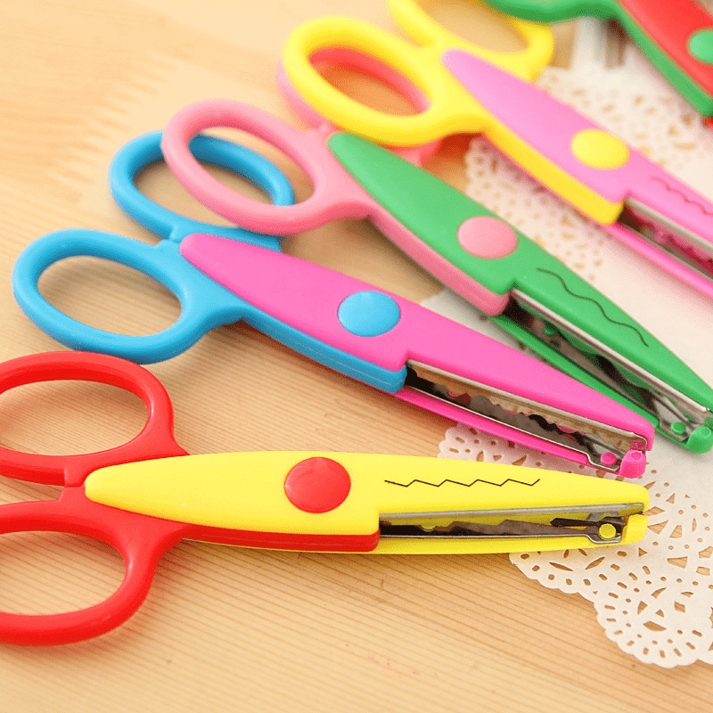 1pc Lace DIY Scissors Scrapbook Paper Photo Tools Diary Decoration Safety Scisso