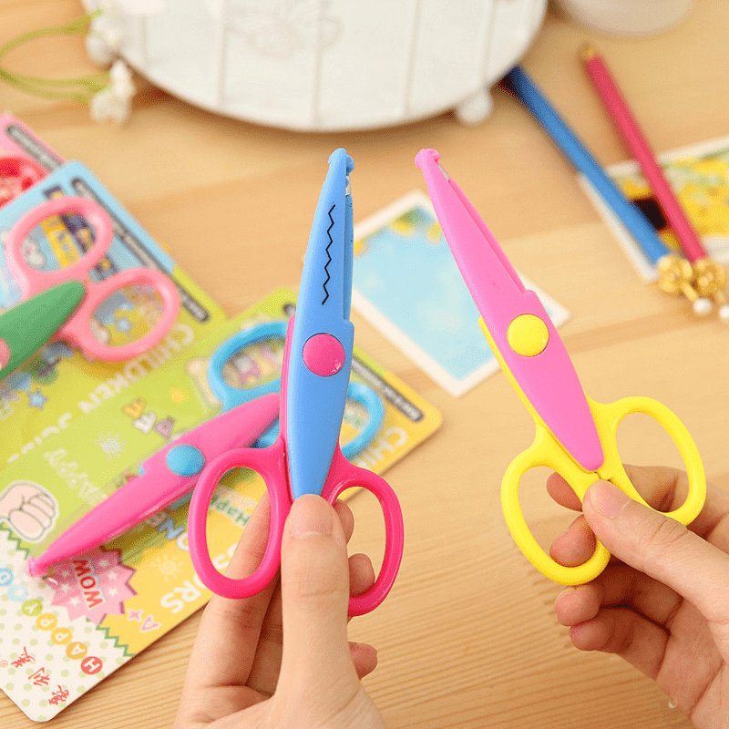 1pc Lace DIY Scissors Scrapbook Paper Photo Tools Diary Decoration Safety Scisso