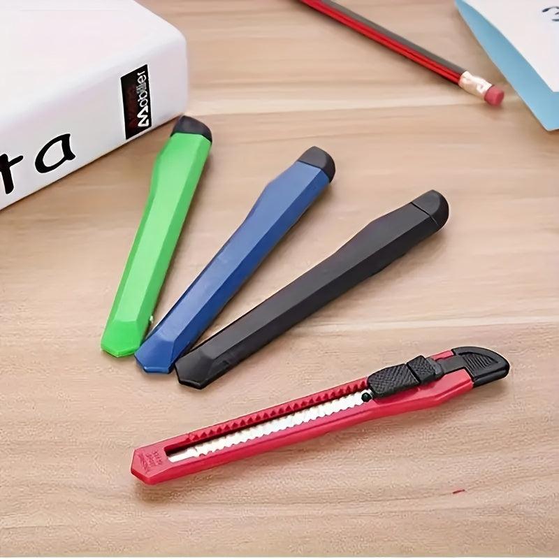 Retractable Box Cutter w/ Automatic Locking Box Opener Set