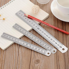 Stainless Steel Ruler 14 19 30 0cm Imperial & Metric Mechanical Ruler