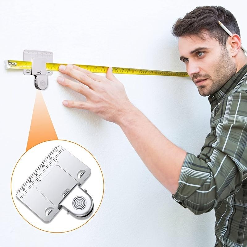 Double Scale Measuring Tape Clip Corner Measuring Tool