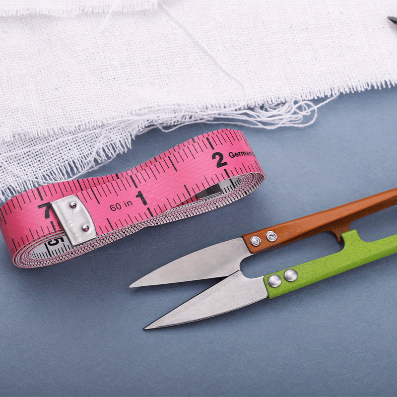 Tape Measure And Scissors Set Body Measuring Tape Sewing Tailor Tape