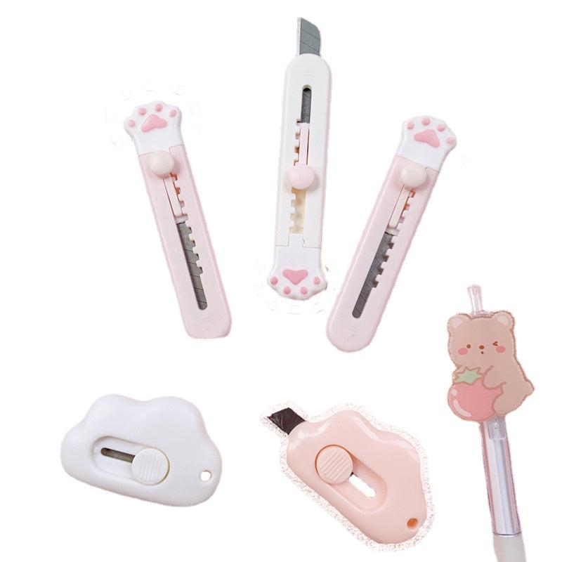 3pcs Cat Paw Cloud MINI Pocket Craft Wrapping Box Envelope Cutter
