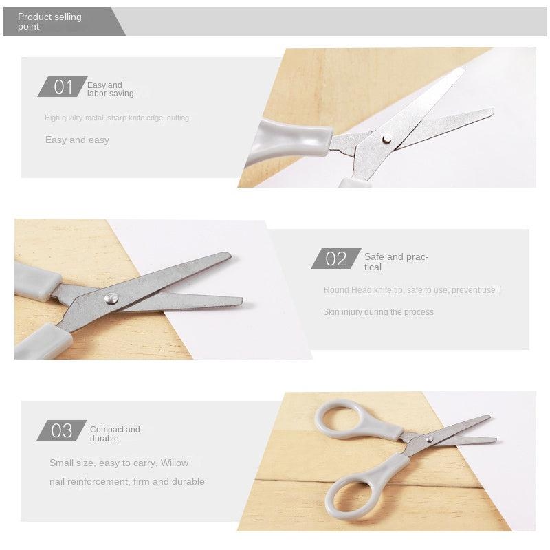 Safety Scissors for Students with Plastic Handle
