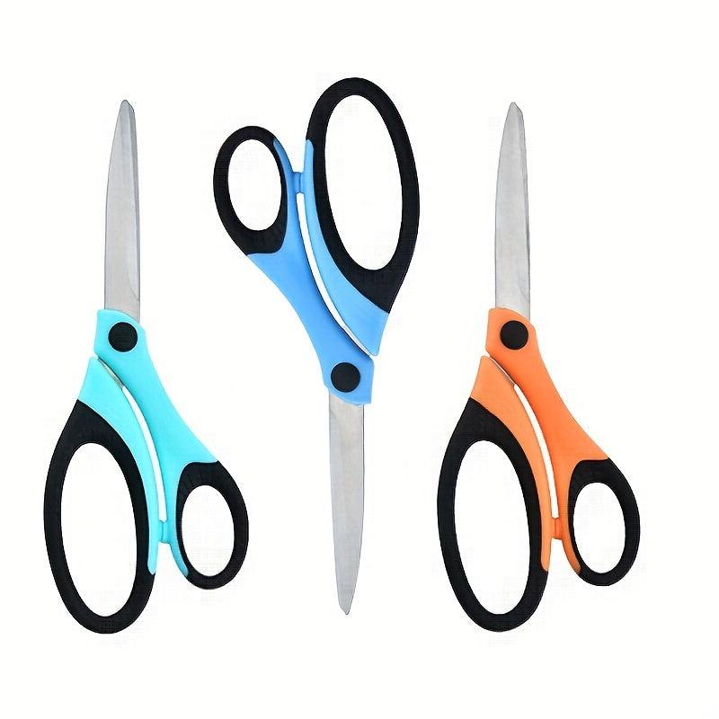 3pcs Office Scissors Craft Scissors Heavy Duty Ergonomic Comfort Grip