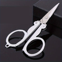 Stainless Steel Folding Scissors Travel Convenient Office School Stationery