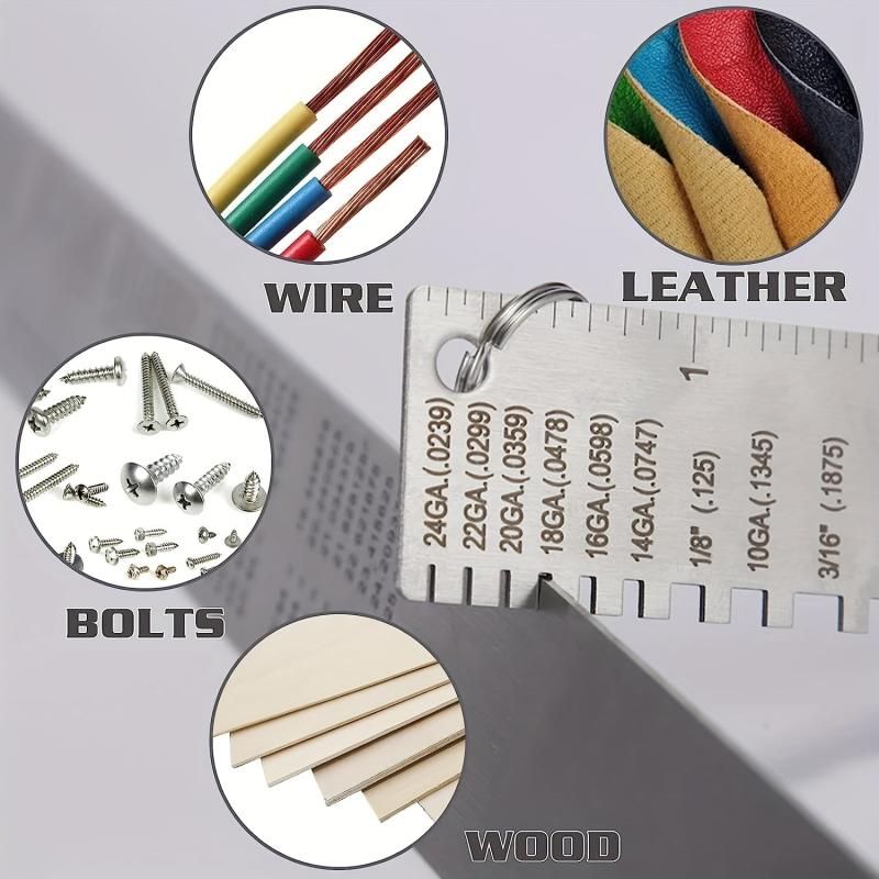 Stainless Steel Thickness Gauge Ruler for Welding Seam Caliper