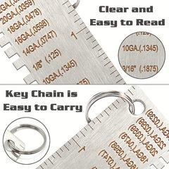 Stainless Steel Thickness Gauge Ruler for Welding Seam Caliper