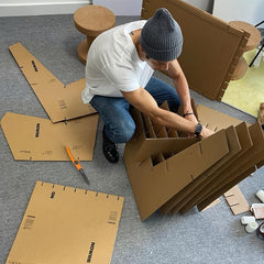 SAFEX Corrugated Cardboard Cutter with Non Stick Teflon Coating Blade
