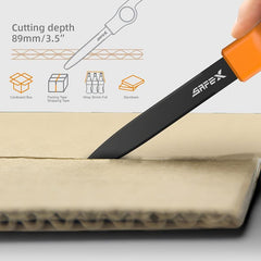 SAFEX Corrugated Cardboard Cutter with Non Stick Teflon Coating Blade