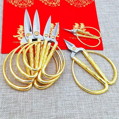 Golden Plated Dragon & Phoenix Tailor Scissors for Sewing & Crafts