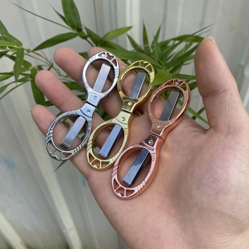 Portable Fishing Scissors Outdoor Folding Scissors Mini Scissors Key Pendant