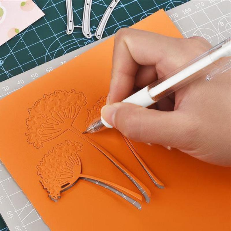 Paper Cutting Art with Press Pen 60 Degree Small Blade for Students
