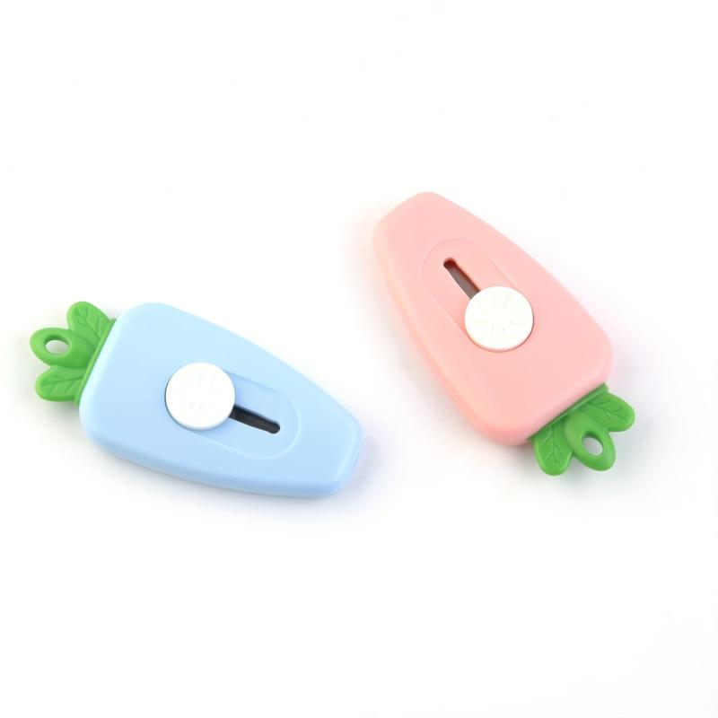 2pcs Carrot Shaped Mini Art Utility Knives Box Cutter