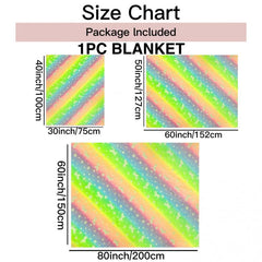 Soft & Cozy Glow in the Dark Unicorn Blanket for Kids - All Seasons