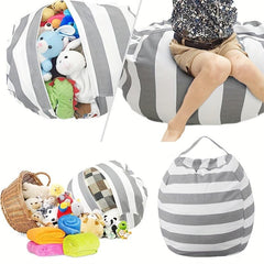 Children's Plush Toy Storage Bag Large Capacity Cotton Quilt Storage Zipper Bag