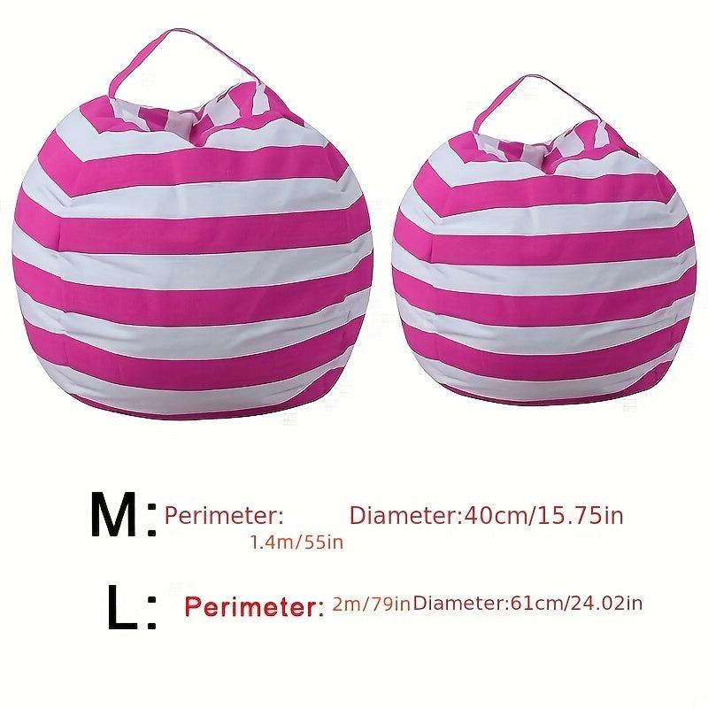 Children's Plush Toy Storage Bag Large Capacity Cotton Quilt Storage Zipper Bag