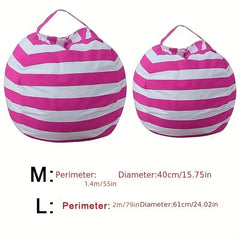 Children's Plush Toy Storage Bag Large Capacity Cotton Quilt Storage Zipper Bag
