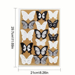 18pcs Butterfly Wall Stickers & 3D Crystals for Room Wall Decals Home Decor