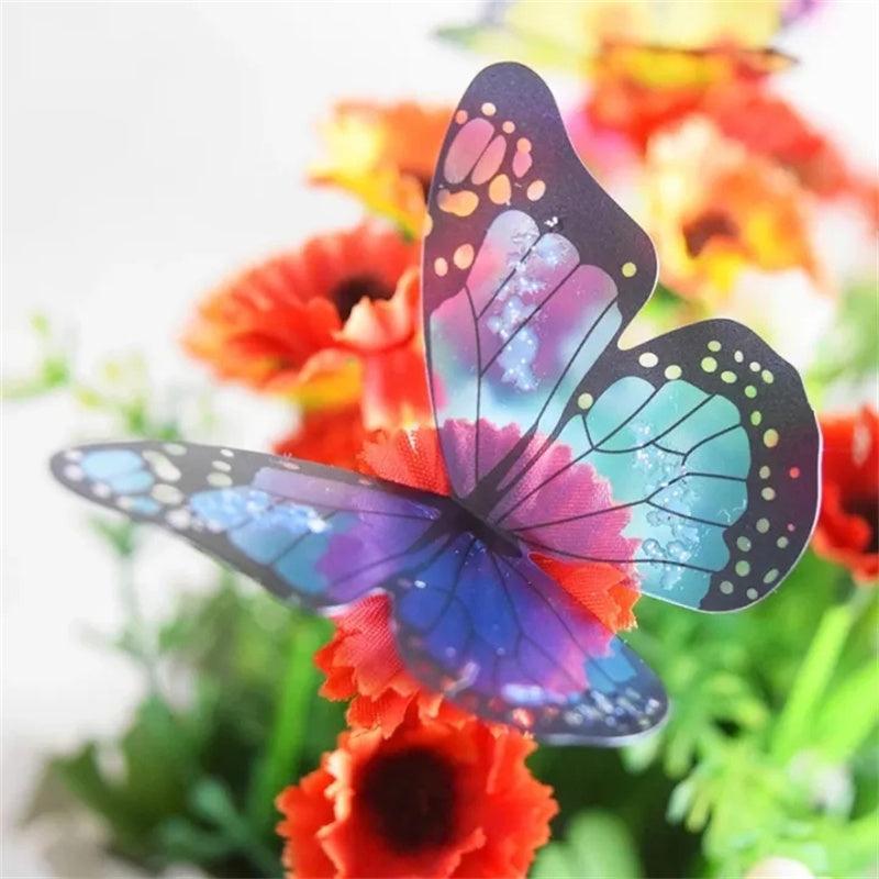 18pcs Butterfly Wall Stickers & 3D Crystals for Room Wall Decals Home Decor