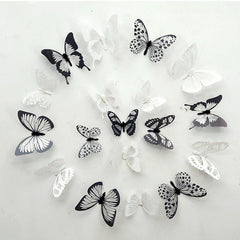18pcs Butterfly Wall Stickers & 3D Crystals for Room Wall Decals Home Decor