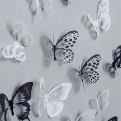 18pcs Butterfly Wall Stickers & 3D Crystals for Room Wall Decals Home Decor