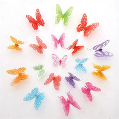 18pcs Butterfly Wall Stickers & 3D Crystals for Room Wall Decals Home Decor