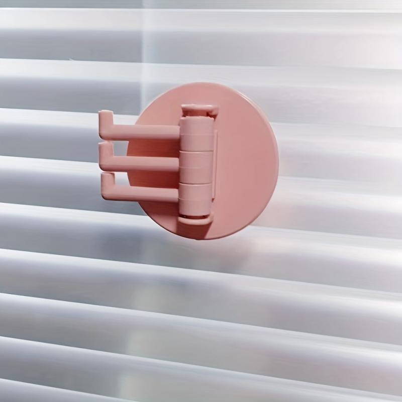 Adhesive Storage Towel Rack Swivel Wash Cloth Organizer