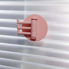 Adhesive Storage Towel Rack Swivel Wash Cloth Organizer